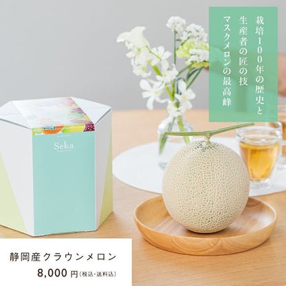 静岡県産 クラウンメロン（1玉、約1.3kg）