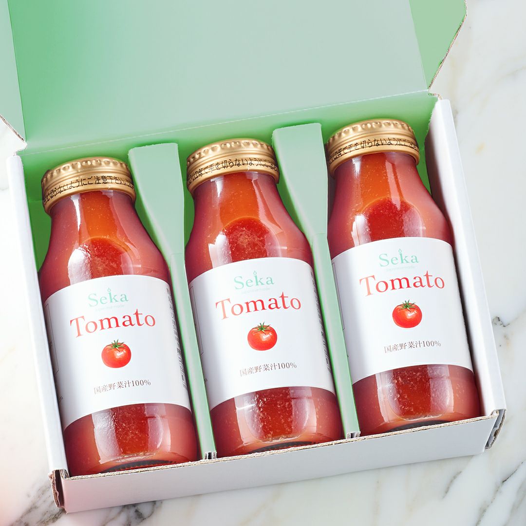 国産野菜汁100％トマトジュース 3本セット