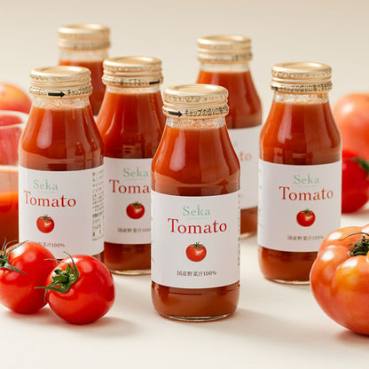 国産野菜汁100％トマトジュース 6本セット