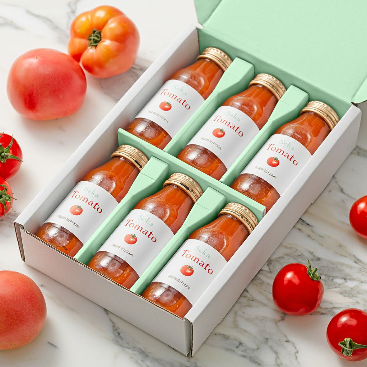 国産野菜汁100％トマトジュース 6本セット