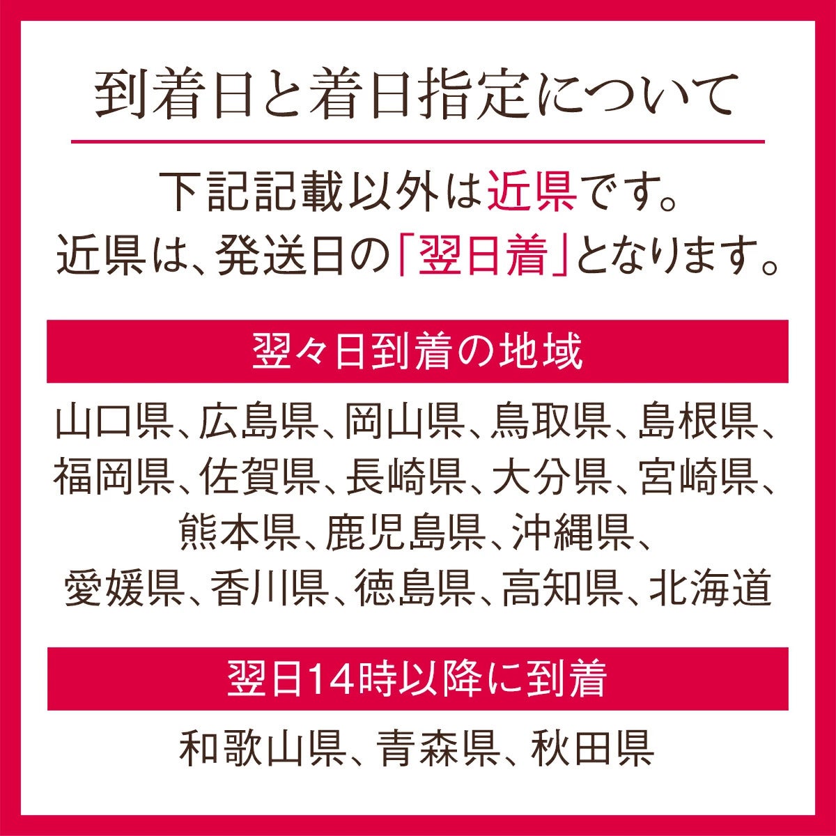 到着日について